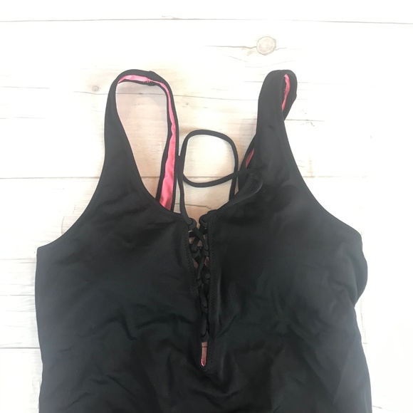 Pink Victoria's Secret Women's Swimsuit SZ S Black - Picture 3 of 8